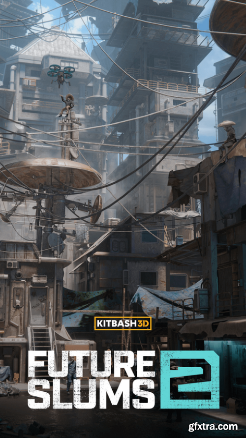 Kitbash3D – Future Slums 2