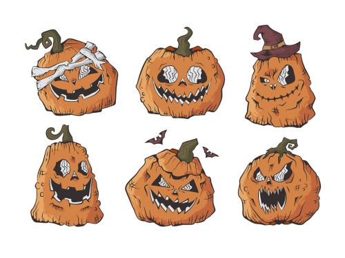 Halloween Pumpkin Illustrations