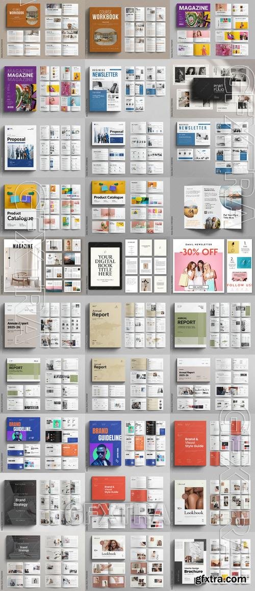 30 Indesign Templates Bundle 25 by Adobestock