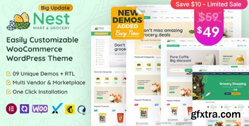 Themeforest - Nest - Grocery Store WooCommerce WordPress Theme 37772027 v1.7.7 - Nulled