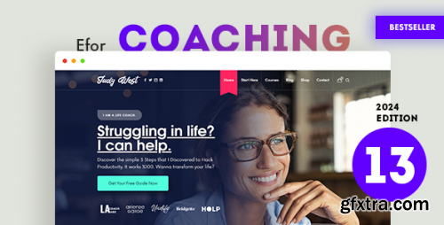 Themeforest - Efor - Coaching & Online Courses WordPress Theme 22838389 v13.0.3 - Nulled