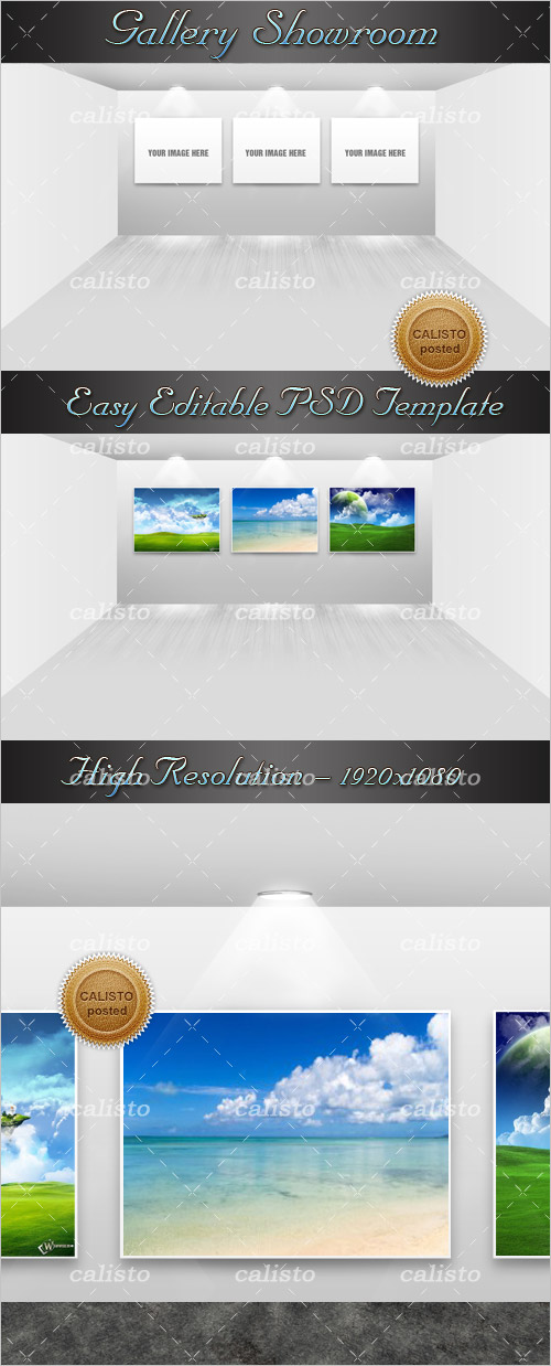 Gallery Showroom PSD Template
