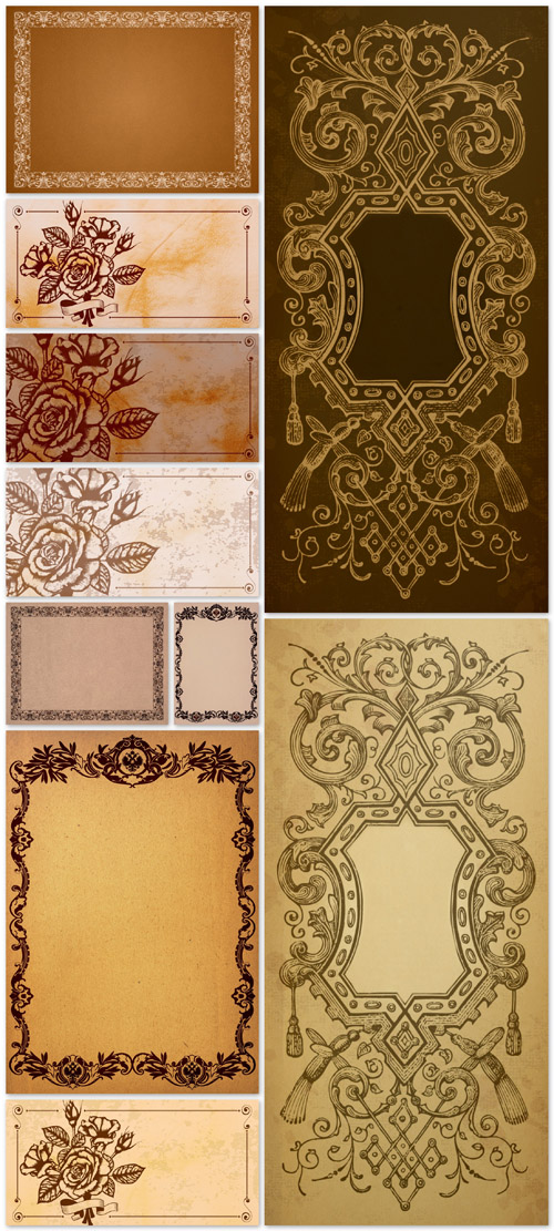 Vintage Paper Backgrounds - Vintage, paper, pattern, texture, background