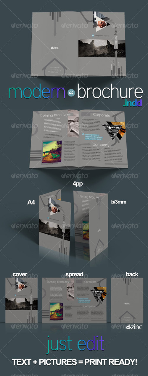 GraphicRiver - Modern Corporate Brochure Pro v1 / InDesign A4 4pp