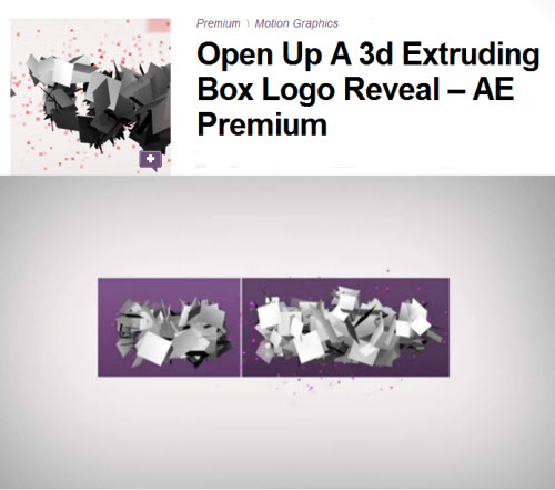 AETuts+ Open Up A 3d Extruding Box Logo Reveal – AE Premium