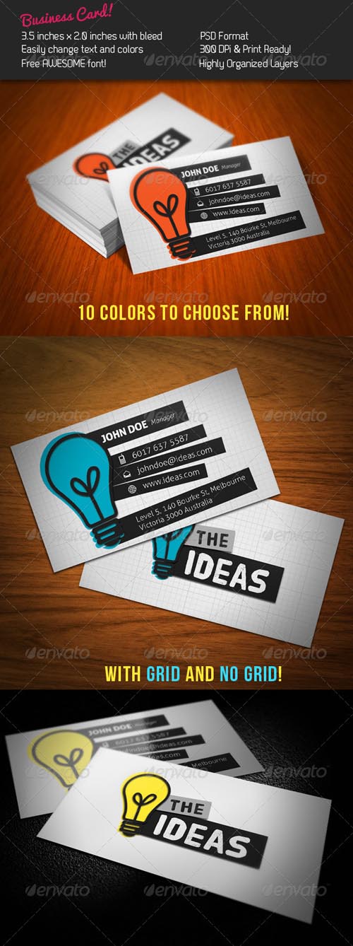 GraphicRiver - Ideas Business Card