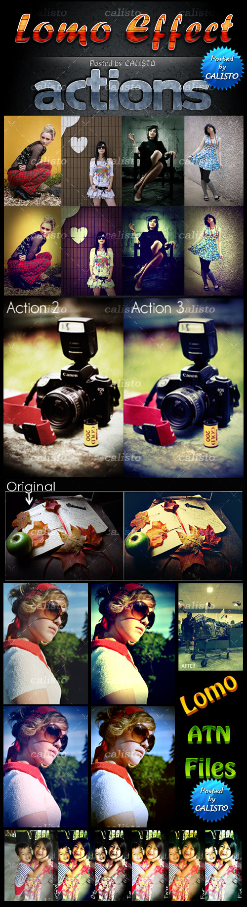Lomo Effect Actions