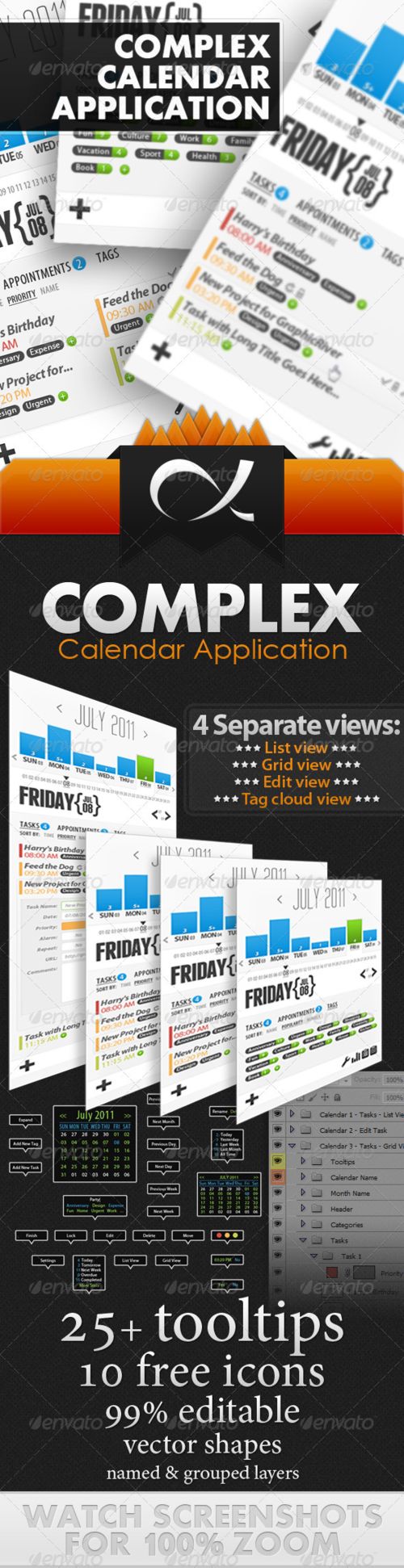 GraphicRiver – Complex Calendar Application
