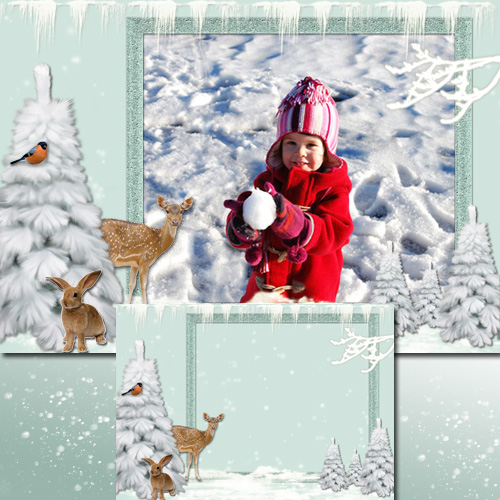 Childish Photoframe - Winter\'s Tale in the woods
