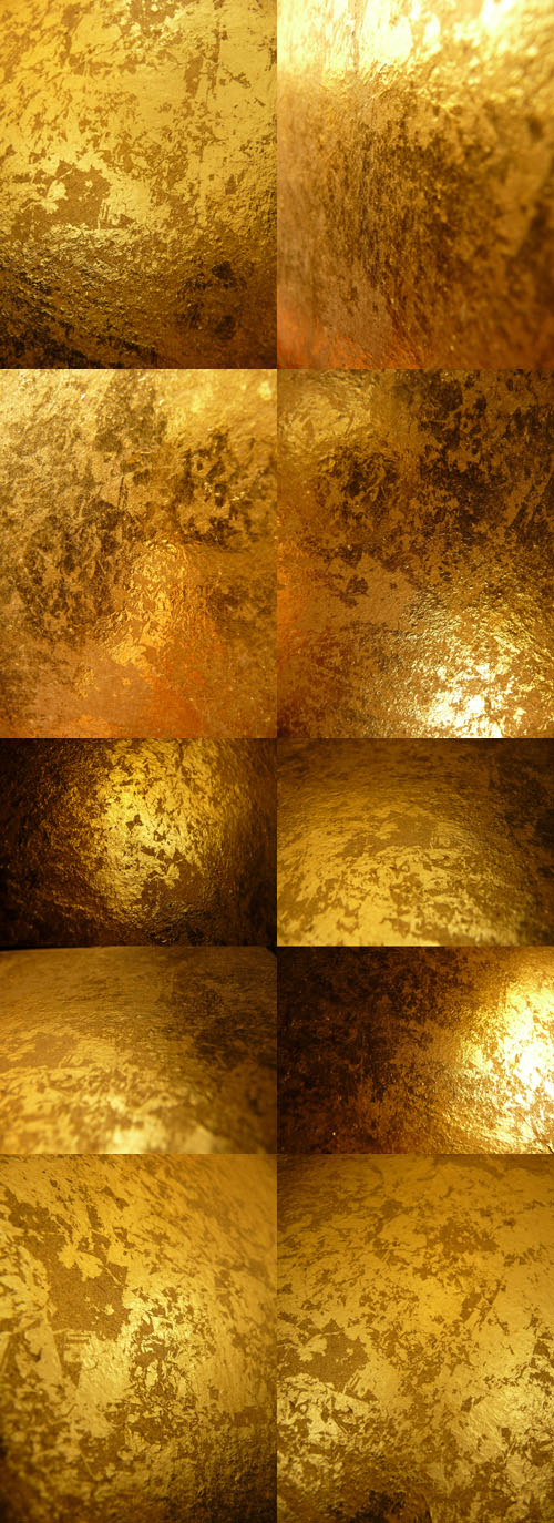 Gold Metal Backgrounds 2011 Mix - Vintage Style