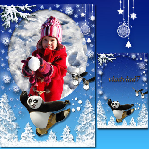 New Year Frame - Kung Fu Panda