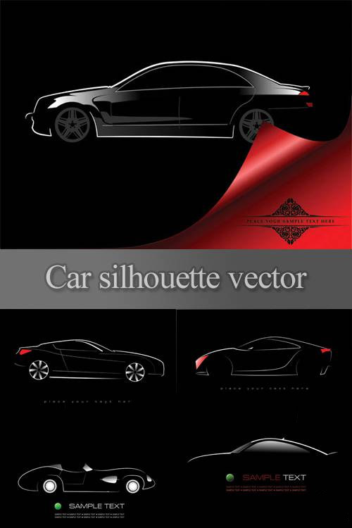 Car silhouette vector