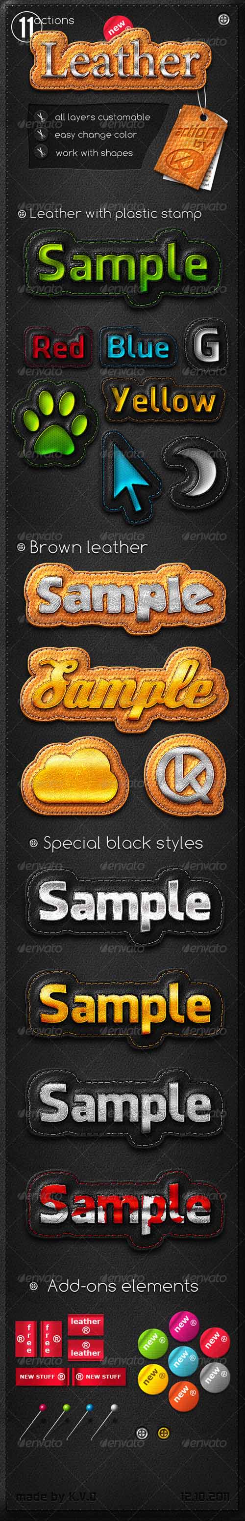 Graphicriver: Leather Stripe Actions