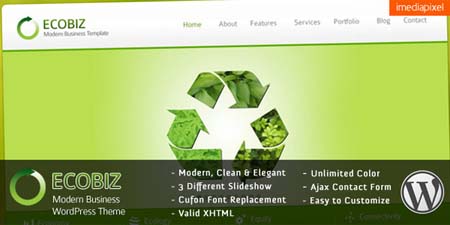 Themeforest - Ecobiz - Modern Business v2.0 WordPress Theme v3.x
