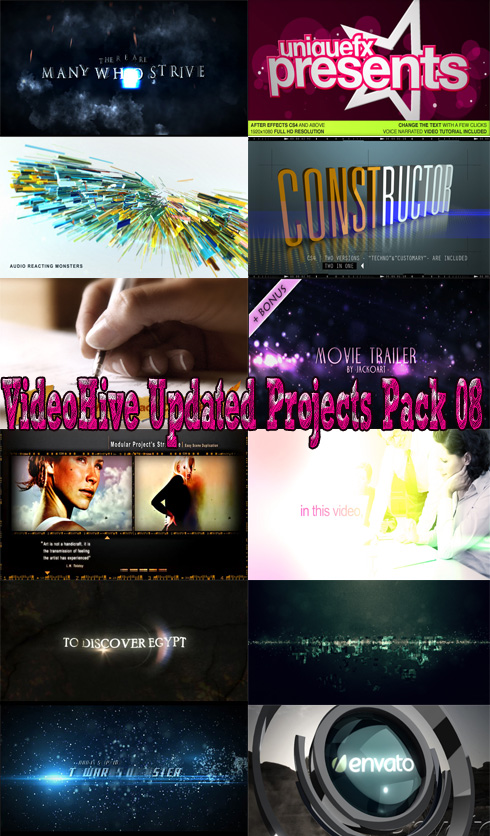 VideoHive After Effect Updated Projects Pack 08