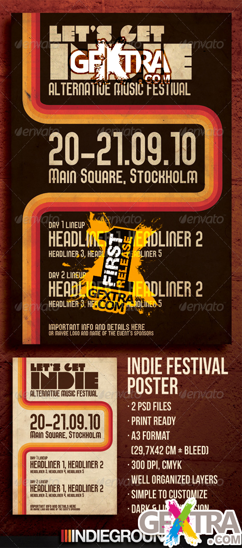 GraphicRiver - Indie Festival Poster