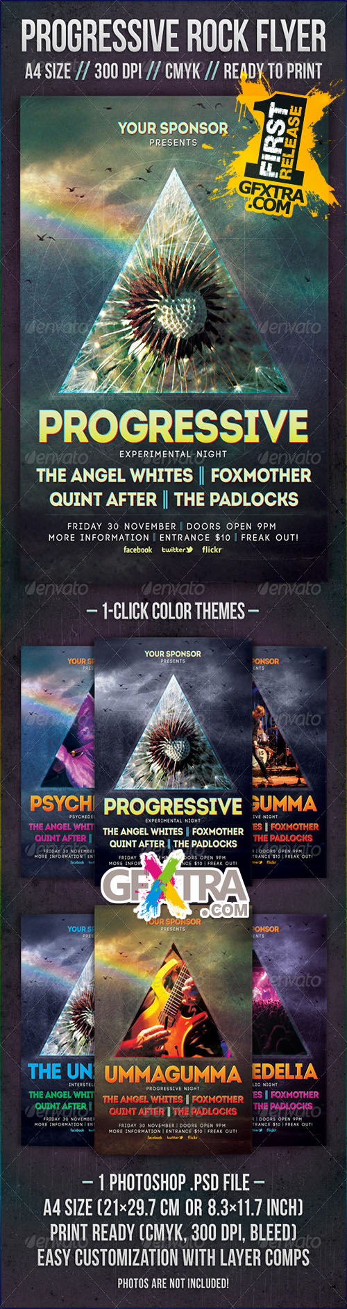 GraphicRiver - Progressive Rock Flyer