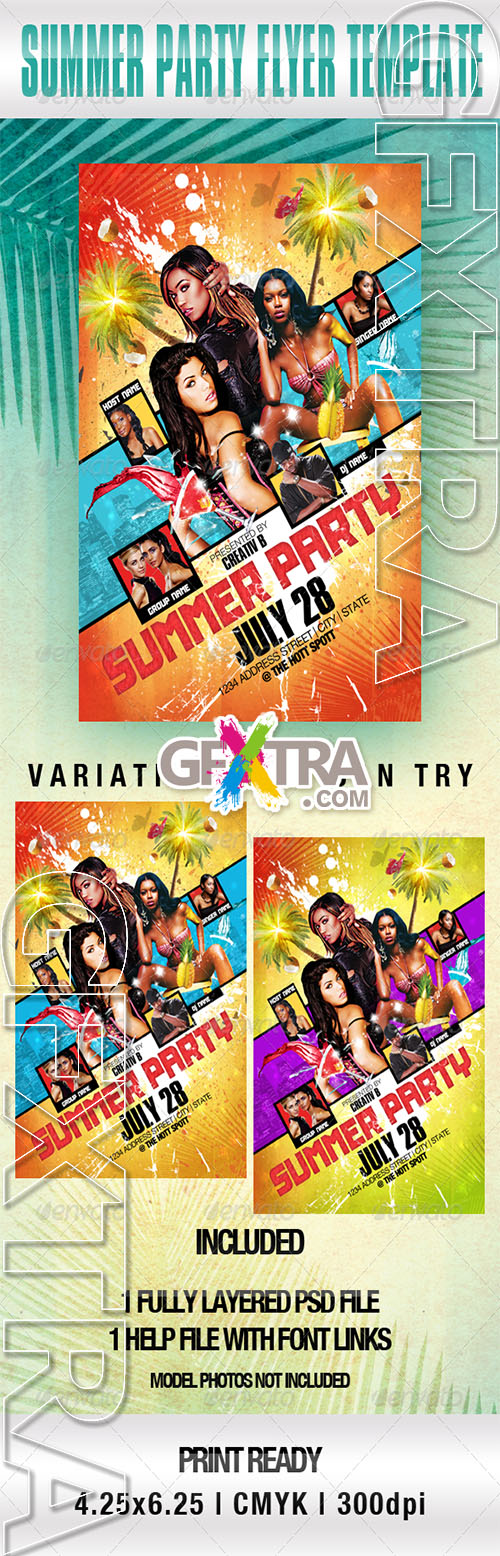 GraphicRiver - Summer Party Flyer Template