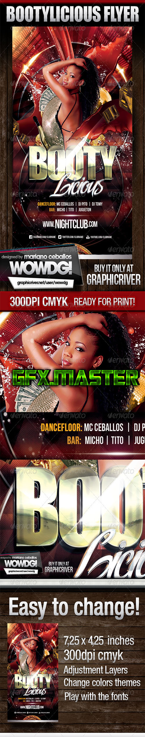 GraphicRiver - Bootylicious Party Flyer