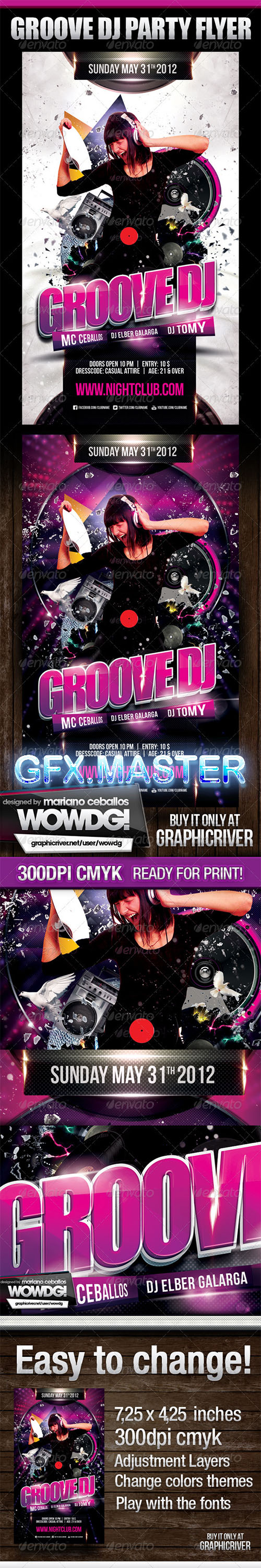 GraphicRiver - Groove Dj Party Flyer