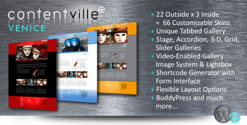 Contentville Venice Wordpress Theme Platform - V2.0