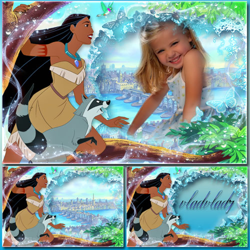 Children\'s Picture Frame - Pocahontas