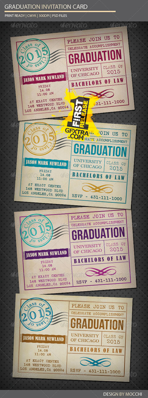 GraphicRiver - Graduation Invitation Card