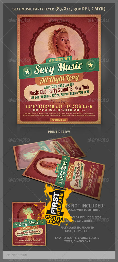 GraphicRiver: Sexy Music Party Flyer