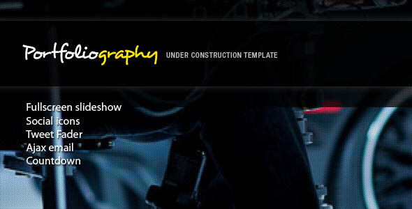 Themeforest - Portfoliography - Fullscreen Under Construction Te