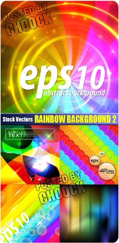 Rainbow background 2 - Stock Vector