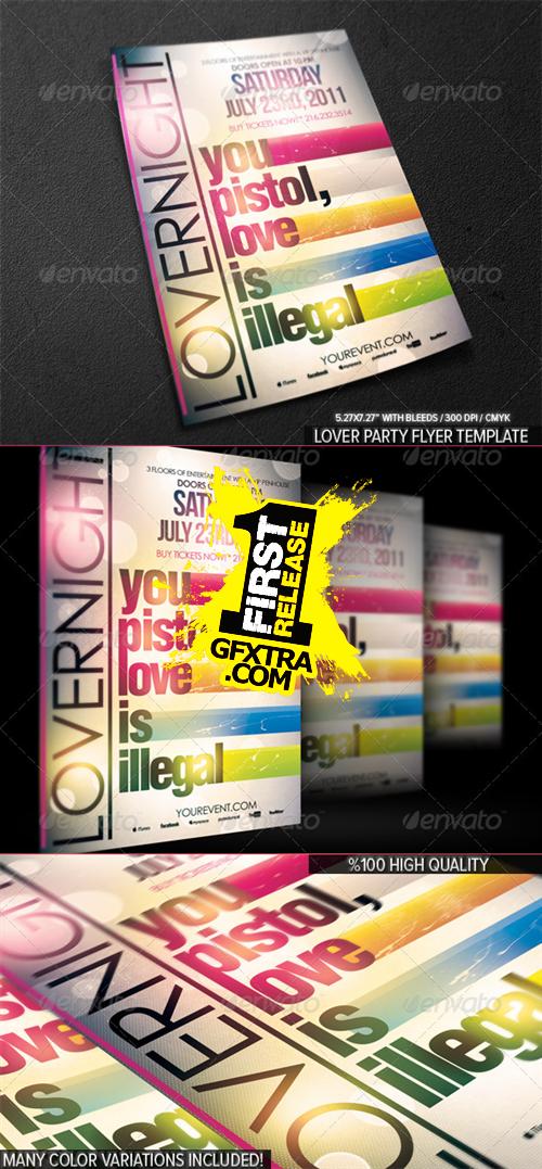 GraphicRiver - Lover Party Flyer
