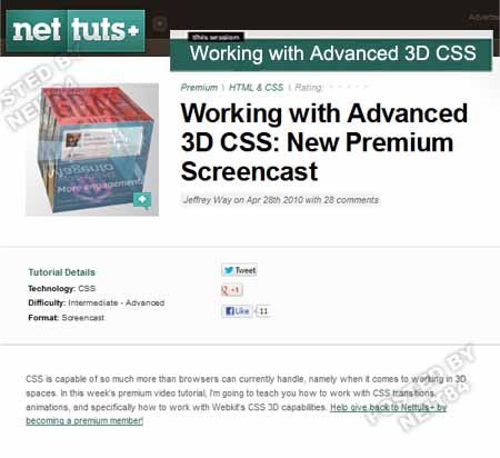 Working with Advanced 3D CSS - NetTuts+