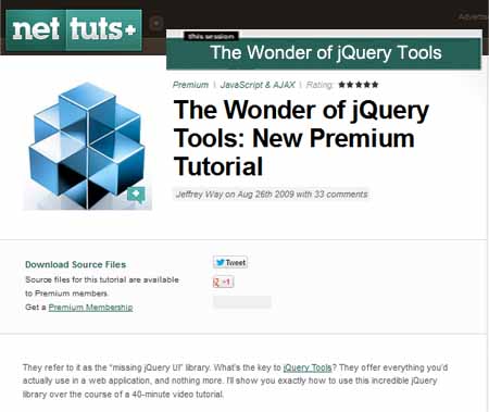 The Wonder of jQuery Tools - NetTuts+
