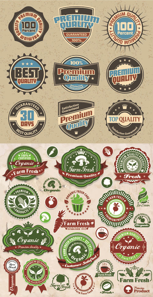 Labels Vector Collection #195