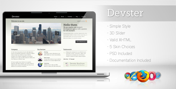 ThemeForest - Devster - Simple Business Template - Full Article
