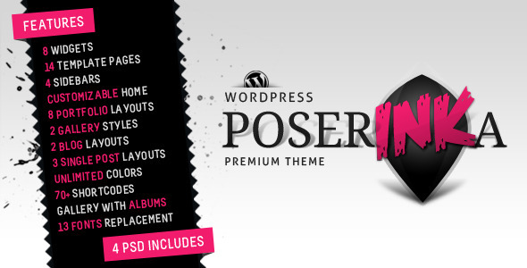 ThemeForest - Poser Ink A v.1.5 - Premium Wordpress Magazine