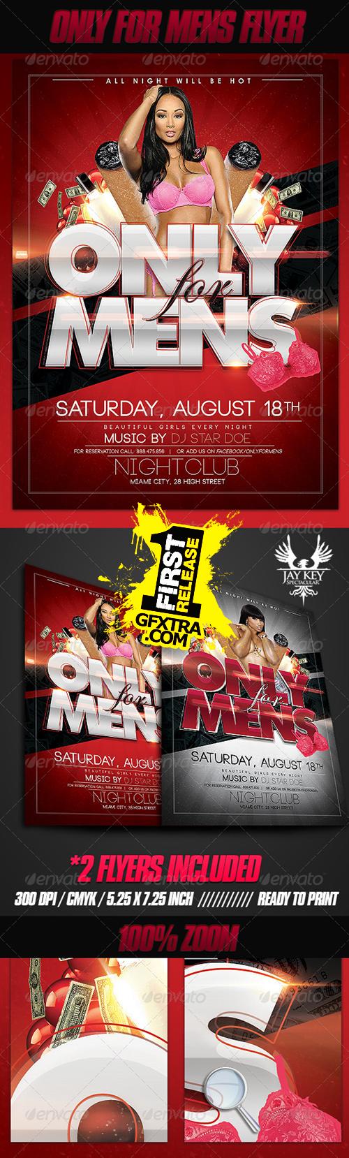 GraphicRiver - Only for Mens Flyer