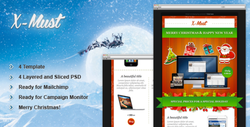 ThemeForest - X-Must - Christmas E-Mail Templates