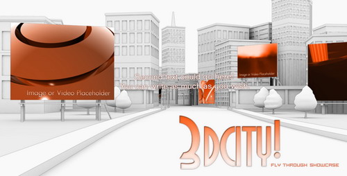 VideoHive 3d City animation Fly Through Showcase After Effects Project