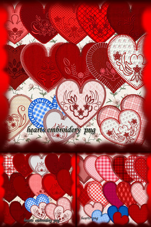 Valentine\'s Day Hearts PNG Clipart #1