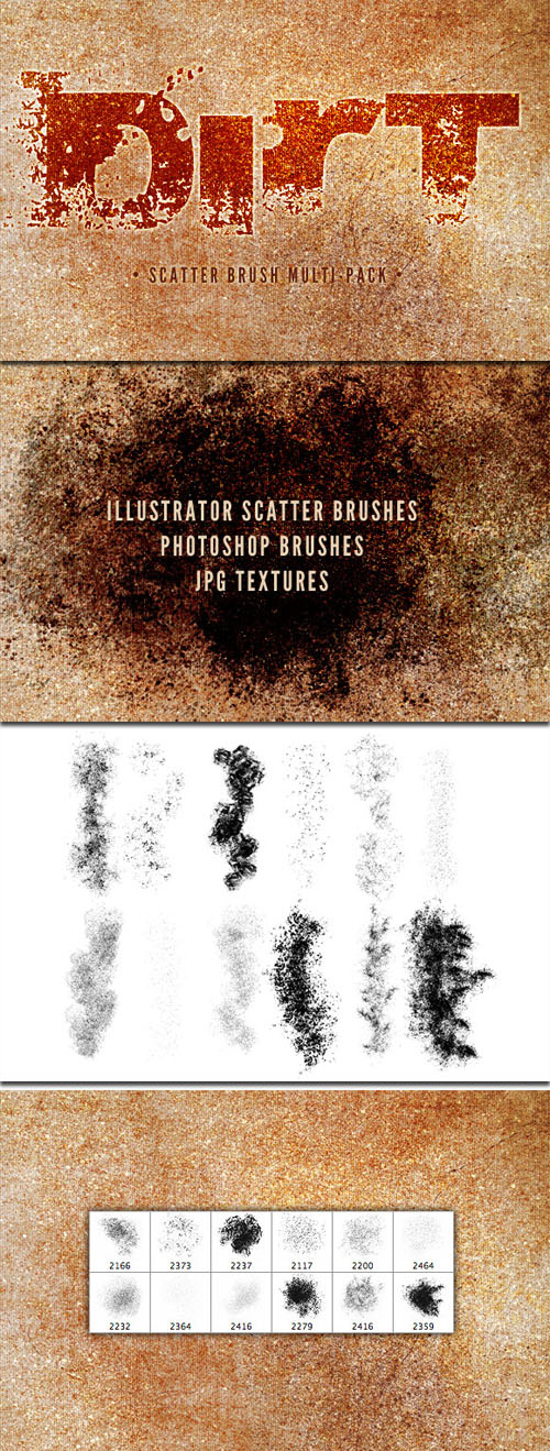 WeGraphics - Dirt Multi-Pack ? Scatter Brushes and Textures
