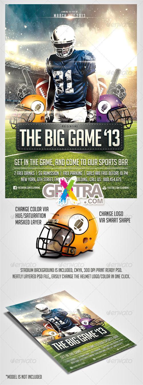GraphicRiver - Big Game Football Flyer Template