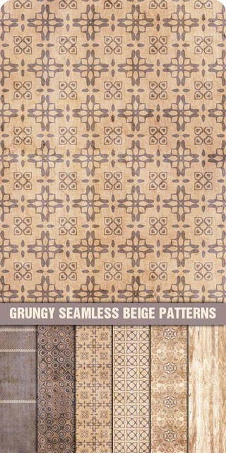 Grungy Seamless Beige Patterns