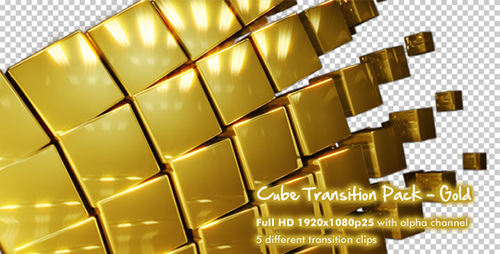 VideoHive: Cube Transition Pack - Gold