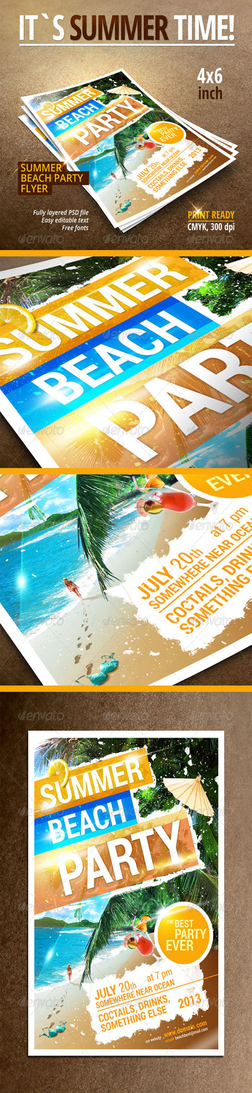 GraphicRiver - Summer Beach Party flyer