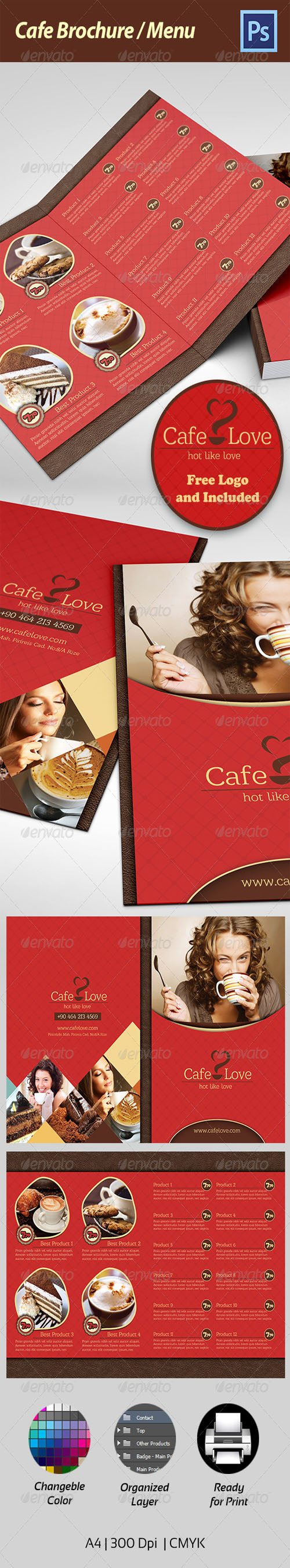 GraphicRiver - Coffee Brochure - Menu