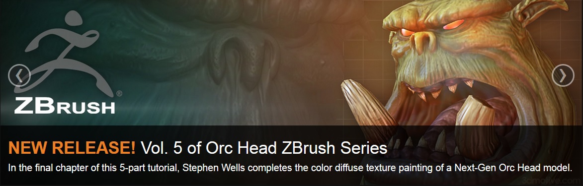 3DMotive Orc Head in ZBrush vol.5