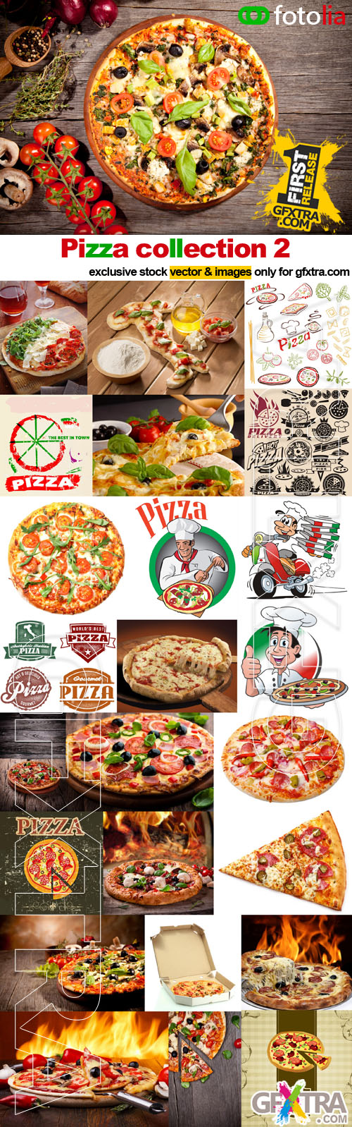 Pizza collection 2 - 8 EPS, AI + 17 UHQ JPEGs