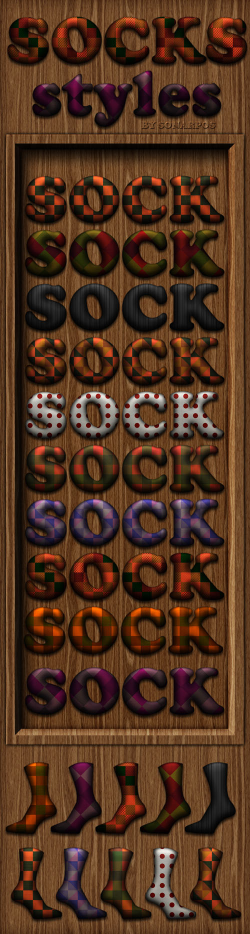 Socks Photoshop Styles