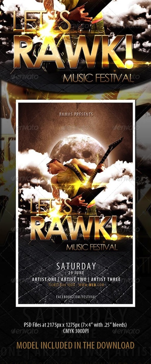 GraphicRiver - Let\'s Rawk Template 4850762